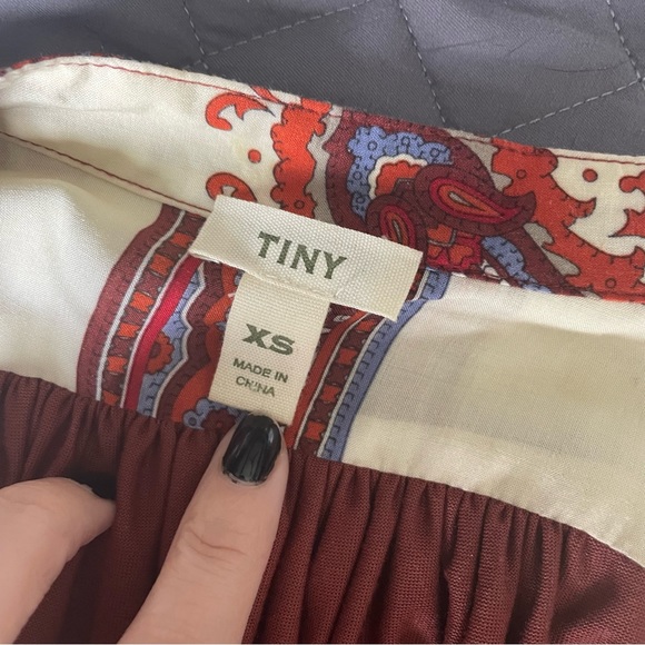 TINY bohemian boho Women blouse with V Neck - Picture 2 of 6